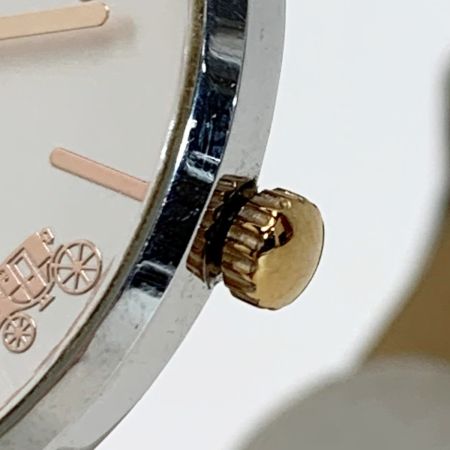  COACH コーチ 腕時計 ペリー シルバーラウンド CA.120.7.14.1594 クォーツ レディース