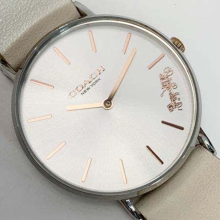  COACH コーチ 腕時計 ペリー シルバーラウンド CA.120.7.14.1594 クォーツ レディース
