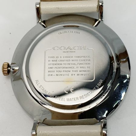  COACH コーチ 腕時計 ペリー シルバーラウンド CA.120.7.14.1594 クォーツ レディース