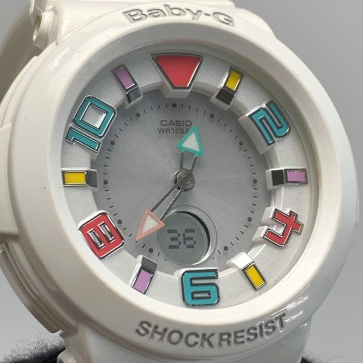 CASIO カシオ Baby-G BGA-1601-7BJF ホワイト ラバー 電波ソーラー