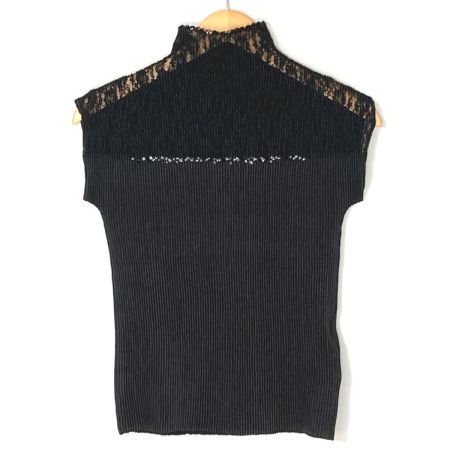  SPECCHIO スペッチオ ノースリーブカットソー レース 411-184 ブラック サイズ 40 レディース