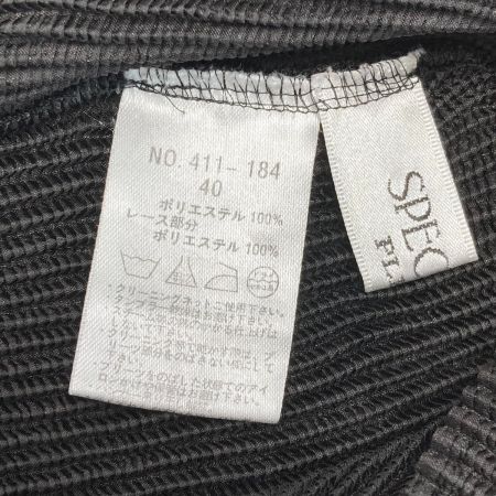  SPECCHIO スペッチオ ノースリーブカットソー レース 411-184 ブラック サイズ 40 レディース