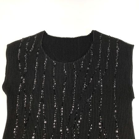  SPECCHIO スペッチオ ノースリーブカットソー スパンコール 411-160 ブラック サイズ 40 レディース