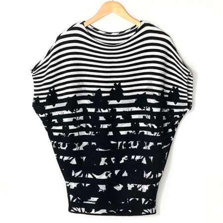  SPECCHIO スペッチオ 半袖 カットソー 431-564-47 ブラック サイズ 40 レディース