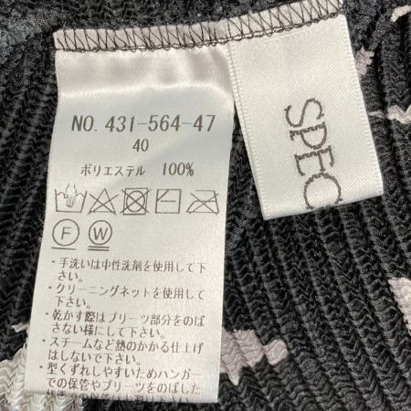  SPECCHIO スペッチオ 半袖 カットソー 431-564-47 ブラック サイズ 40 レディース
