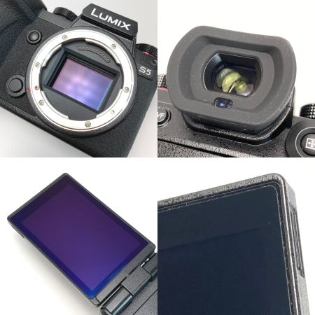  Panasonic パナソニック LUMIX ルミックス S5 ボディ DC-S5-K/BK ミラーレス一眼カメラ 取説・充電器付き