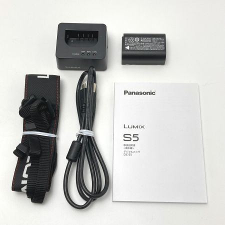  Panasonic パナソニック LUMIX ルミックス S5 ボディ DC-S5-K/BK ミラーレス一眼カメラ 取説・充電器付き