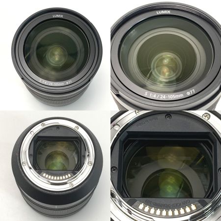  Panasonic パナソニック LUMIX S 24-105mm F4 MACRO O.I.S S-R24105 ズームレンズ レンズポーチ付き 交換レンズ