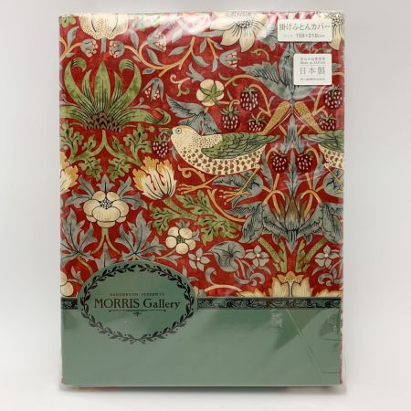   モリスギャラリー サンダーソン 掛け布団カバー レッド SL シングル 150×210cm 未使用 日本製