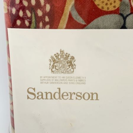   モリスギャラリー サンダーソン 掛け布団カバー レッド SL シングル 150×210cm 未使用 日本製