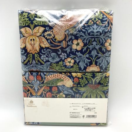  西川 モリスギャラリー サンダーソン 掛け布団カバー SD7612 ネイビー SL シングル 150×210cm 未使用 日本製