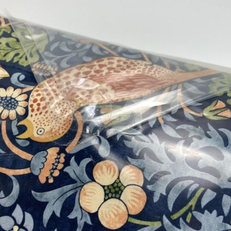  西川 モリスギャラリー サンダーソン 掛け布団カバー SD7612 ネイビー SL シングル 150×210cm 未使用 日本製