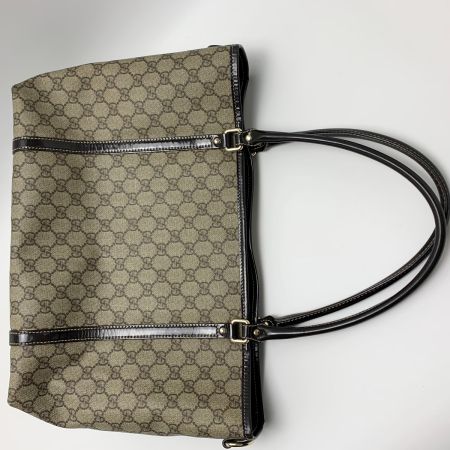  GUCCI グッチ GGスプリーム 197953 ベージュ×ブラウン トートバッグ  袋有