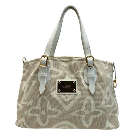  LOUIS VUITTON ルイヴィトン クルーズライン タイシエンヌPM M95674 ベージュ キャンバス×レザー トートバッグ 