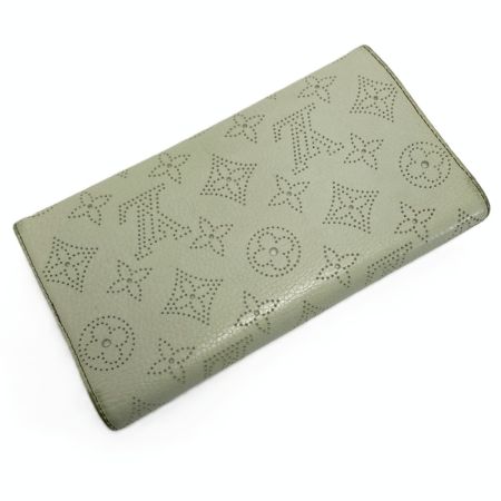  LOUIS VUITTON ルイヴィトン モノグラムマヒナ ポルトフォイユ・アメリア M58132 アイボリー 3つ折り財布 長財布