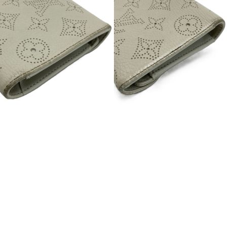  LOUIS VUITTON ルイヴィトン モノグラムマヒナ ポルトフォイユ・アメリア M58132 アイボリー 3つ折り財布 長財布