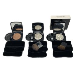 ☆☆ CHANEL シャネル カメリア ドゥ プルム プラティン/ルミエール デテ フェイスパウダー 3個セット Bランク