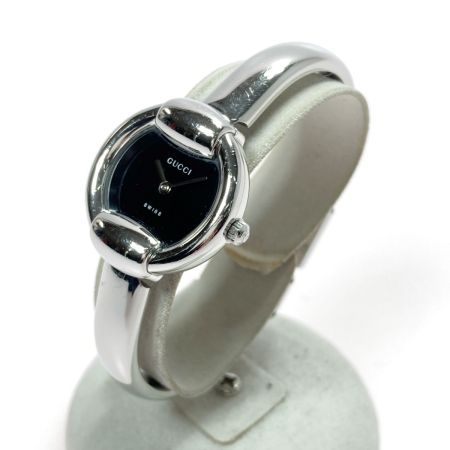  GUCCI グッチ バングルウォッチ 1400L ブラック クォーツ レディース 腕時計