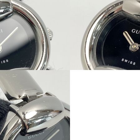  GUCCI グッチ バングルウォッチ 1400L ブラック クォーツ レディース 腕時計