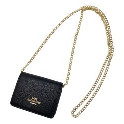 ☆☆ COACH コーチ ショルダーポーチ  C0059 ブラック ストラップ付 Cランク