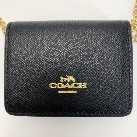  COACH コーチ ショルダーポーチ  C0059 ブラック ストラップ付
