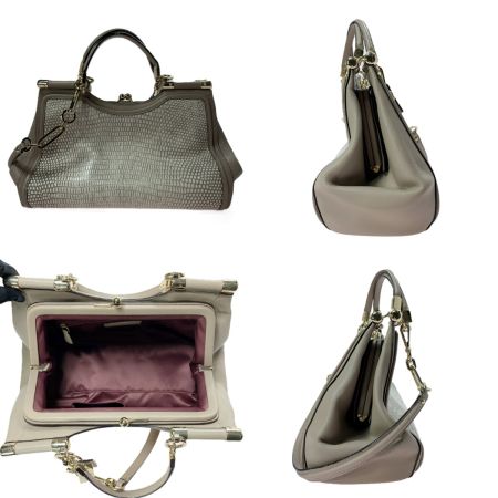  COACH コーチ マディソン ピナクル キャロライン サッチェル 2WAYバッグ 28606 グレージュ ストラップ付