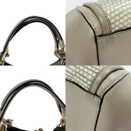  COACH コーチ マディソン ピナクル キャロライン サッチェル 2WAYバッグ 28606 グレージュ ストラップ付