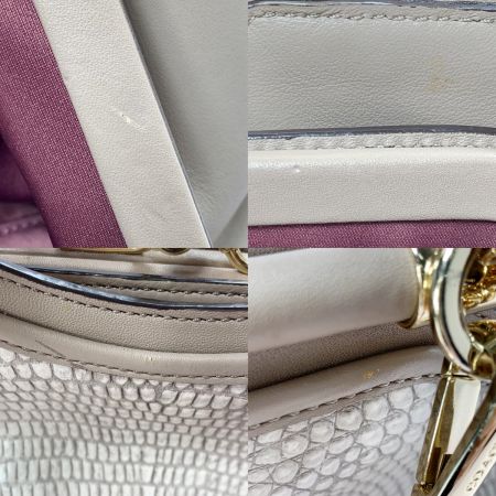  COACH コーチ マディソン ピナクル キャロライン サッチェル 2WAYバッグ 28606 グレージュ ストラップ付