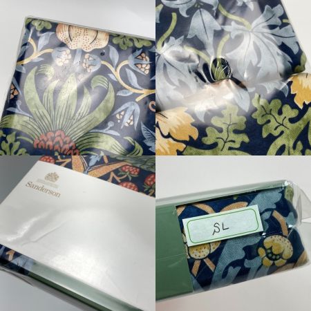  西川 モリスギャラリー サンダーソン 掛け布団カバー SD7612 ネイビー SL シングル 150×210cm 未使用 日本製