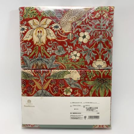   モリスギャラリー サンダーソン 掛け布団カバー レッド SL シングル 150×210cm 未使用 日本製