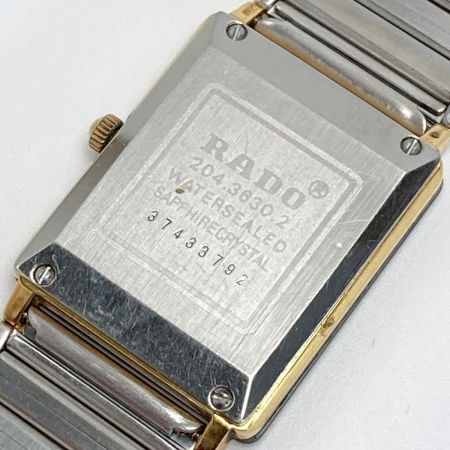  RADO ラドー フローレンス 2Pダイヤ Ref.204.3630.2 ゴールド クォーツ メンズ 腕時計 FLORENCE