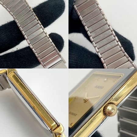  RADO ラドー フローレンス 2Pダイヤ Ref.204.3630.2 ゴールド クォーツ メンズ 腕時計 FLORENCE
