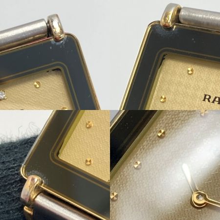  RADO ラドー フローレンス 2Pダイヤ Ref.204.3630.2 ゴールド クォーツ メンズ 腕時計 FLORENCE