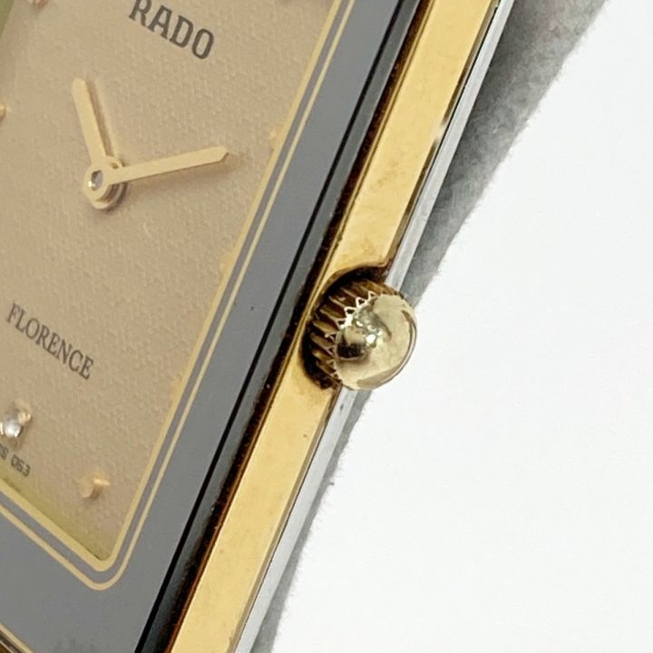 RADO ラドー フローレンス 2Pダイヤ Ref.204.3630.2 ゴールド クォーツ