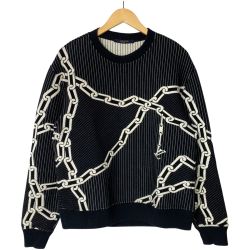 ☆☆ LOUIS VUITTON ルイヴィトン チェーンパターン スウェット VCCM09 ブラック 冬物 SIZE XS Bランク