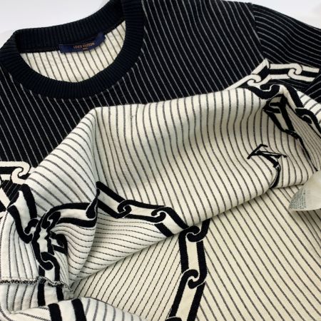  LOUIS VUITTON ルイヴィトン チェーンパターン スウェット VCCM09 ブラック 冬物 SIZE XS