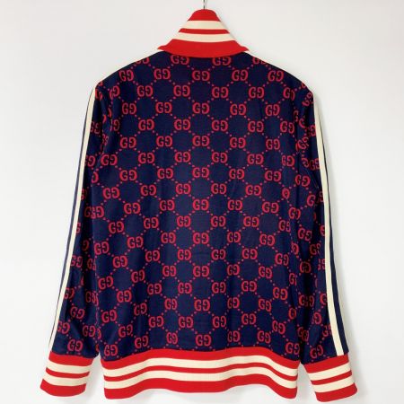  GUCCI グッチ GGジャカード ジャージ ネイビー×レッド  ジャケット アウター