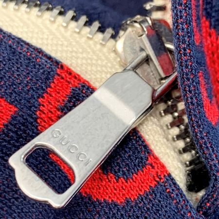  GUCCI グッチ GGジャカード ジャージ ネイビー×レッド  ジャケット アウター