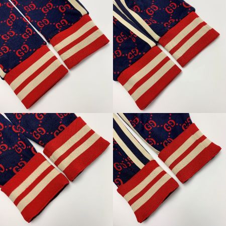 GUCCI グッチ GGジャカード ジャージ ネイビー×レッド  ジャケット アウター