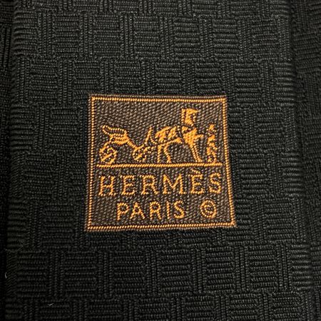  HERMES エルメス ROAAAAAR！ ネクタイ ブラック ライオン シルク100％