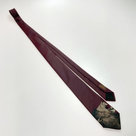  HERMES エルメス ROAAAAAR！ ネクタイ エンジ ライオン シルク100％