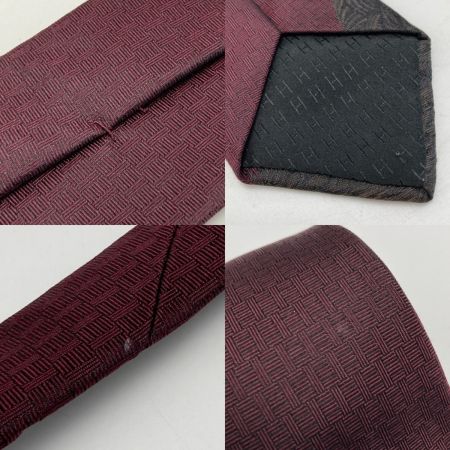  HERMES エルメス ROAAAAAR！ ネクタイ エンジ ライオン シルク100％