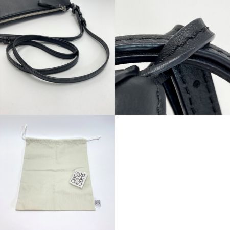  LOEWE ロエベ ハンモック ホーボーバッグ ミニ A538G13X01 ブラック カーフ ショルダーバッグ 布袋有