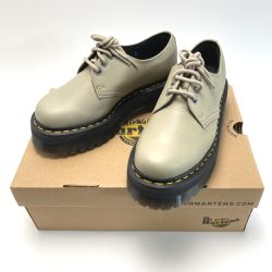 ☆☆ Dr.Martens ドクターマーチン 1461 QUAD II 3ホールシューズ 31167773 ベージュ UK5 24cm レディース 厚底 箱付き Aランク