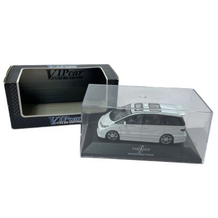   アオシマ 1/43スケールダイキャストモデル VIPカーシリーズ ACR/MCR エスティマ ホワイト