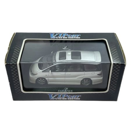   アオシマ 1/43スケールダイキャストモデル VIPカーシリーズ ACR/MCR エスティマ ホワイト