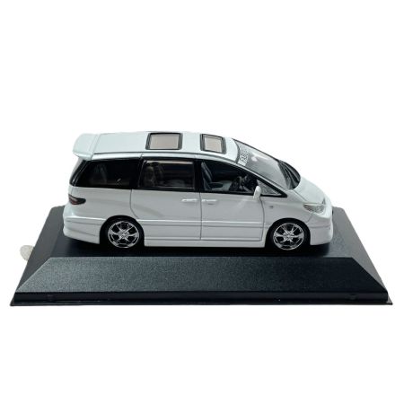   アオシマ 1/43スケールダイキャストモデル VIPカーシリーズ ACR/MCR エスティマ ホワイト