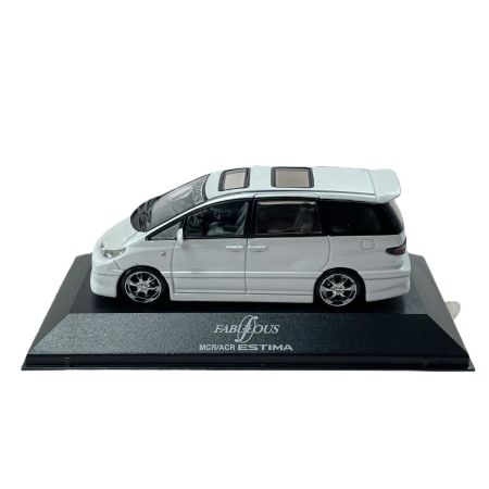   アオシマ 1/43スケールダイキャストモデル VIPカーシリーズ ACR/MCR エスティマ ホワイト