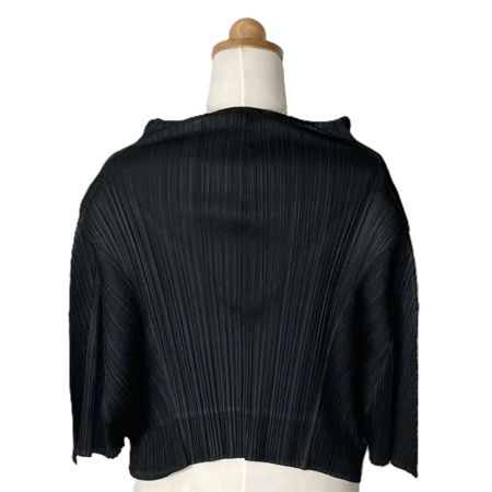  ISSEY MIYAKE イッセイミヤケ PLEATS PLEASE カーディガン PP63-J0642 ブラック サイズ 3 レディース