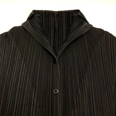  ISSEY MIYAKE イッセイミヤケ PLEATS PLEASE カーディガン PP63-J0642 ブラック サイズ 3 レディース
